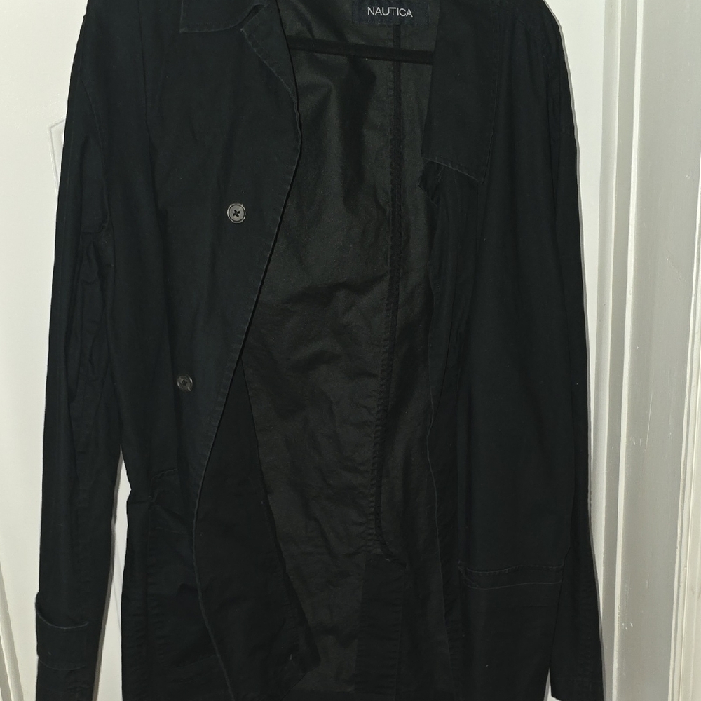 Nautica Men's Classic Black Shirt Jacket